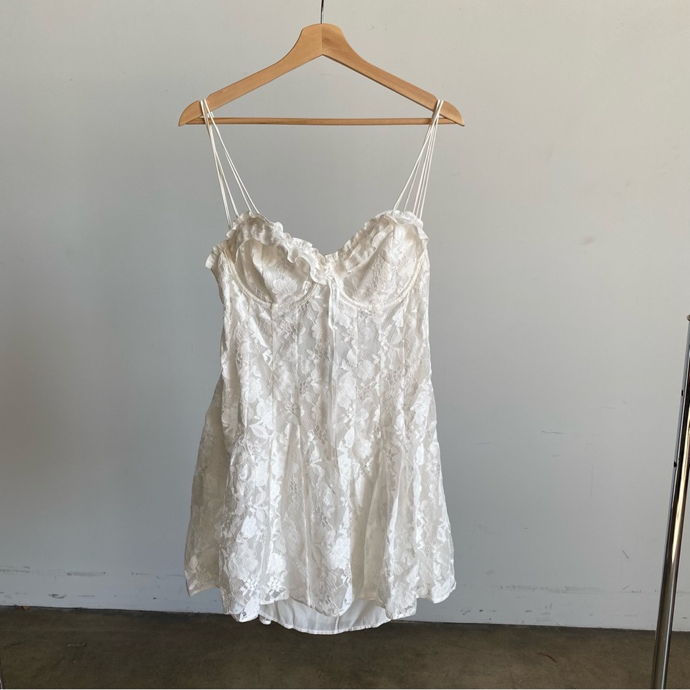 For Love And Lemons White Lace Mini Dress - Picture 5 of 14